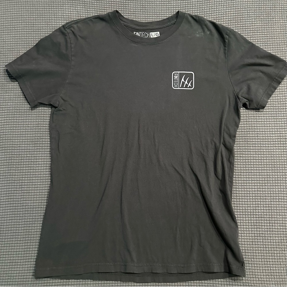 LIMITED TIME $5 ITEM!! Men's Dark Gray Graphic Tee by Fintech